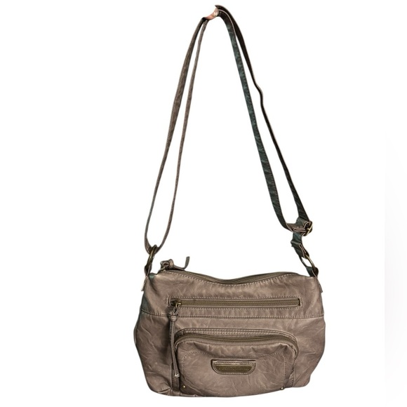 Stone Mountain Accessories Women's Soft Gray Crossbody Bag - Picture 2 of 11